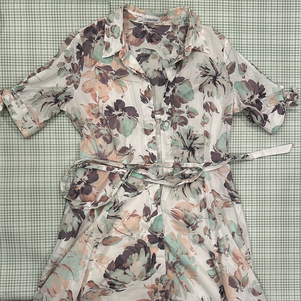 Floral Print Dress - Multicolor